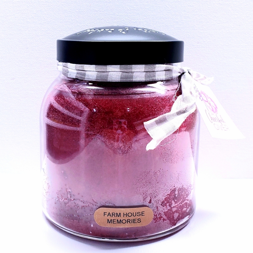 FARM HOUSE MEMORIES  -A Cheerful Giver- Papa Jar Scented Candle, 34 oz